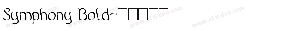 Symphony Bold字体转换